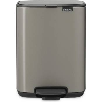 Brabantia Кош за отпадъци с педал Bo 4 л, платинен (237881)