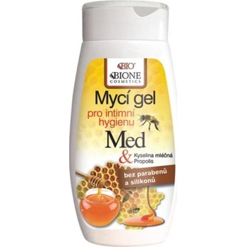 Bione Cosmetics mycí gel pro intimní hygienu med propolis 260 ml