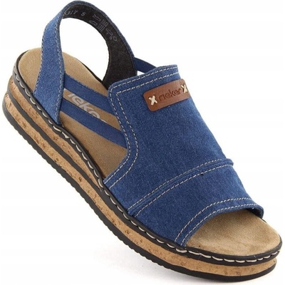 Rieker 62982 12 Modrá – Zboží Mobilmania