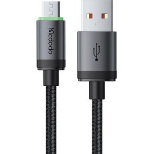 Mcdodo Кабел за данни - Mcdodo (CA-3990) - USB → Micro-USB, найлон оплетка, алуминий, QC4.0, 1m - Черен