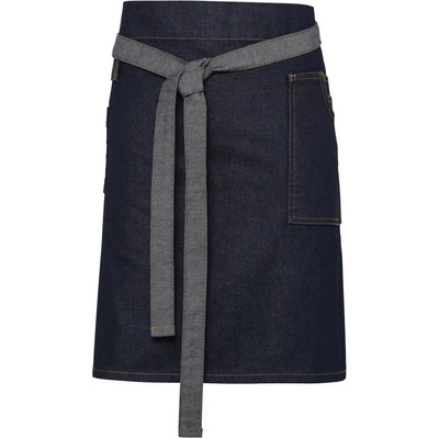 Premier Zástěra Division PR 135 do pasu denim krátká COT390135m1499-indigo deni Denim indigo