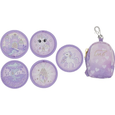 Batůžek s plackami Unicorn Purple BECKMANN