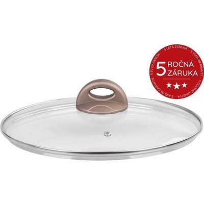 MagicHome Pokrievka Coffee Brown Line 24 cm