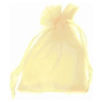 Dárkový sáček organza 9x12cm krémový (pytlík z organzy - krémová)