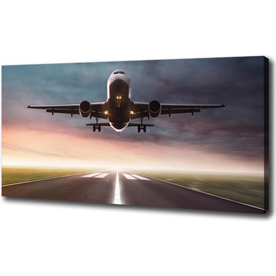 Foto obraz na plátne štartujúce lietadlo 100x50 cm