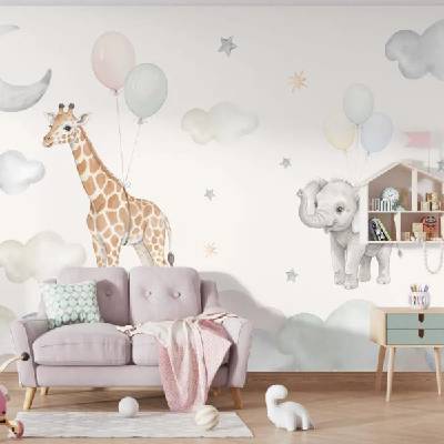 Decono Детски Фототапет Fly Animals