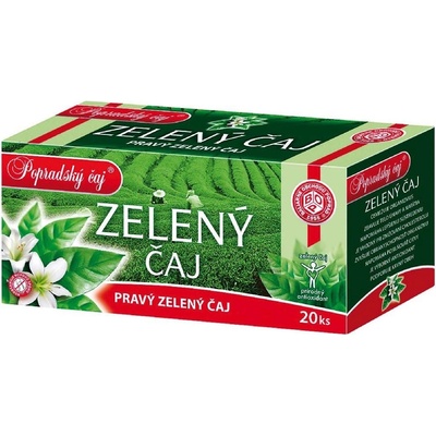 Popradský zelený čaj pravý 20 x 1,5 g