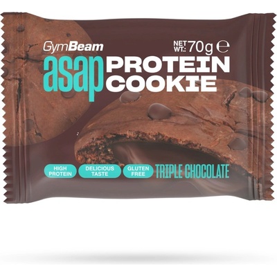 GymBeam ASAP Protein Cookie trojitá čokoláda 70 g – Sleviste.cz