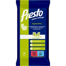 PRESTO vlhčené utierky na WC 48 ks