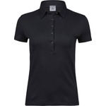 TEE JAYS TJ1441 / Дамска поло тениска от памук Pima - черна S (18144100201)