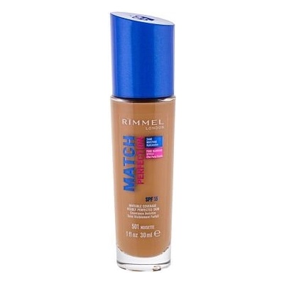 Rimmel London Match Perfection tekutý make-up se středním krytím SPF15 501 Noisette 30 ml