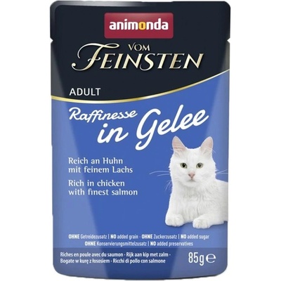 Animonda Vom Feinsten Raffinesse In Gelee пиле и сьомга в желе 85 г