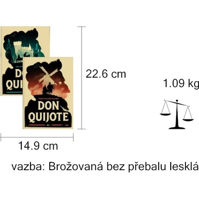 Don Quijote Dva svazky - Miguel de Cervantes