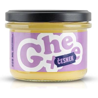 České Ghíčko Ghee+ přepuštěné máslo česnek 220 ml