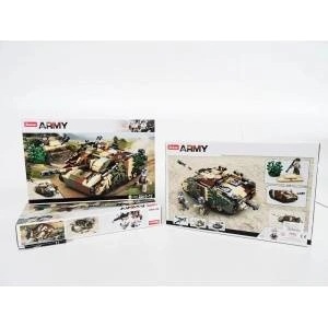 Mattel *SLUBAN BLOCKS, 524 pcs. , army, czolg, kart