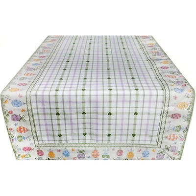 Mondo Italia Veľkonočný behúň na stôl Vajíčka 45x150 cm 45x150 cm Vícebarevná