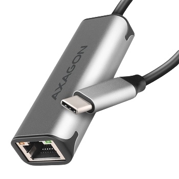 Image 1 of AXAGON ADE-25RC SUPERSPEED USB-C 2.5 GIGABIT ETHERNETCompact aluminum USB-C 3.2 Gen 1 2.5 Gigabit Ethernet 10/100/1000/2500 Mbit adapter with automatic installation (ADE-25RC)