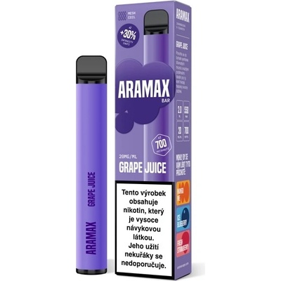 Aramax Bar 700 Grape Juice 20 mg 700 poťahov 1 ks