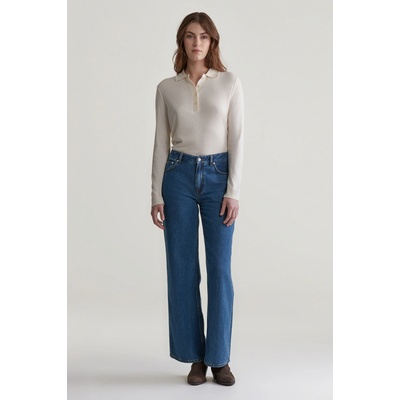 Gant džínsy rel straight jeans modrá