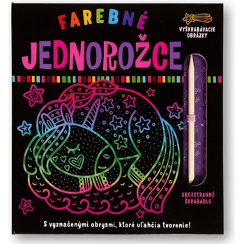 Farebné jednorožce Vyškrabávacie obrázky