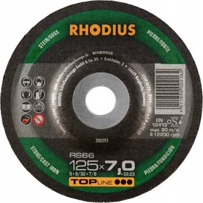 Rhodius Brúsny kotúč 125 x 7,0 x 22,23 mm 200393