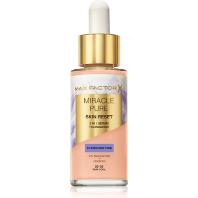 MAX Factor Miracle Pure Skin Reset Серум фон дьо тен цвят 20-35 Fair Cool 30ml