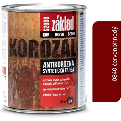 Slovlak Korozal S 2000 základná syntetická farba 1kg,0840