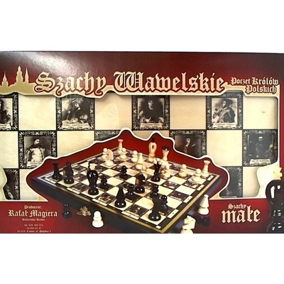 Wawelské šachy dřevěné malé Magiera