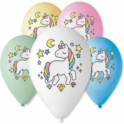 Balóniky 30 cm, mix farieb Jednorožec GoDan