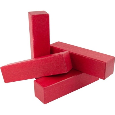 DrKO dřevěný hranol 16 x 4 x 4 cm 1ks červená