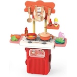 Raya Toys Детска кухня в куфар Raya Toys - 4 в 1, червена, 19 части (506122057) - ozone