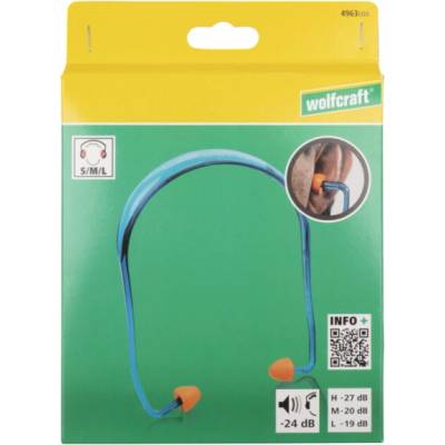 Wolfcraft Špunty do uší s čelenkou 4963000