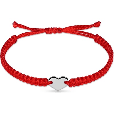 Danfil zlaté srdce s červenou šňůrkou DLB/BLL007 bílé zlato