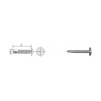 Uncanny Brand Self-tapping assembly screw 4.2*13mm ral 8003