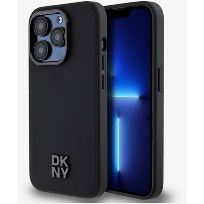 DKNY PU Кожен заден капак Magsafe с лого на стека за iPhone 15 Pro Black DKNY DKNY | Cheren | МЪЖЕ | UNI