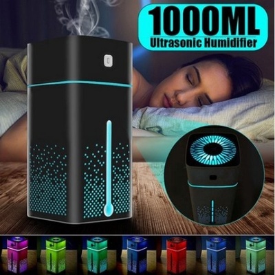 Vekr KS 600 Ultrazvukový RGB aroma difuzér bílý 1000 ml + Aromatique Vonný olej 2 x 12 ml