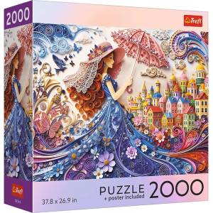 Trefl Пъзел Trefl от 2000 части - Дама с чадър (99349)