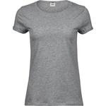 TEE JAYS tj5063 / Дамска тениска с навити ръкави - сив цвят s (18506361001)