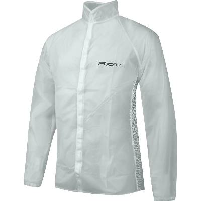 pláštěnka FORCE PVC čirá, suchý zip Velikost: M