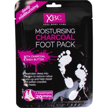 Xpel Body Care Charcoal hydratačné ponožky s aktívnym uhlím 1 ks