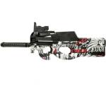 Sunny Blaster P90, автомат с водни гел топчета с аксесоари, червен (P90-red)