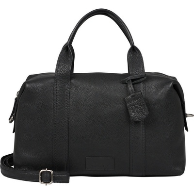 Burkely Soft Skylar dámska kožená kabelka taška cez rameno 34 x 19 cm čierna