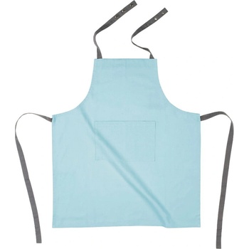 Tiseco Home Studio Tyrkysově modrá bavlněná kuchyňská zástěra