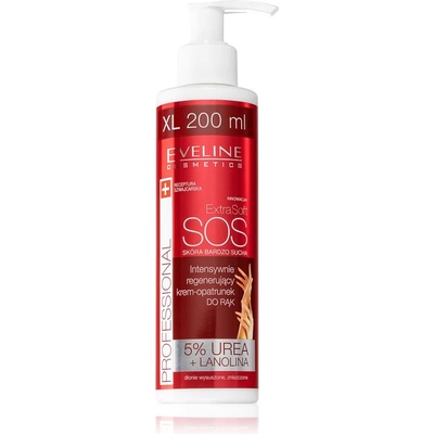 Eveline Cosmetics Extra Soft SOS крем за ръце за суха и натоварвана кожа с дозатор 200ml