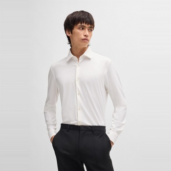 Image 1 of HUGO BOSS Риза Hugo Men's Kenno Long-Sleeve Plain Shirt - Open White