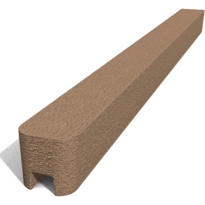 Betonový sloupek hladký koncový hnědý Výška v mm:: 2500 mm