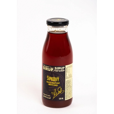 Hradecké delikatesy Šípkový sirup s rumom 0,5 l