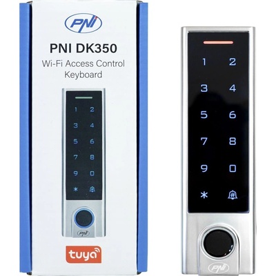 PNI DK350 - WiFi самостоятелен четец-контролер, Tuya App, 125KHz, метален корпус с подсветка, IP66 (DK350)