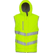 Yoko Zimní reflexní vesta Kensington Hooded fluorescenční žlutá