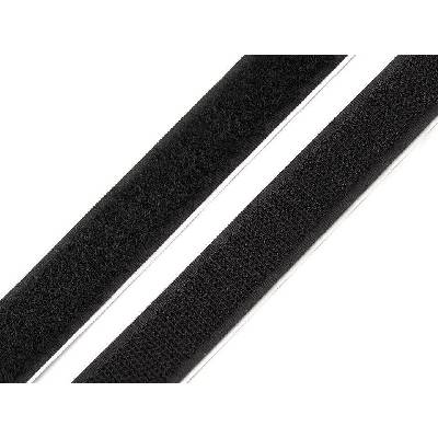 Suchý zip háček + plyš samolepicí šíře 20 mm černá